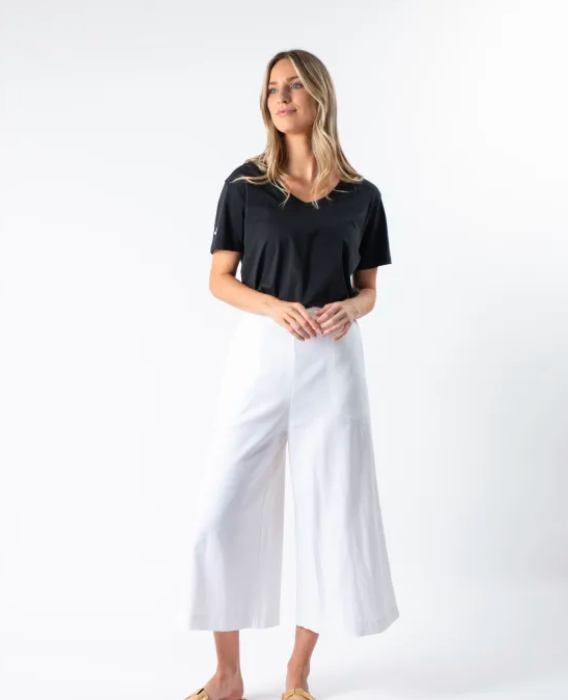Stella Gemma Emmi white wide-leg pants