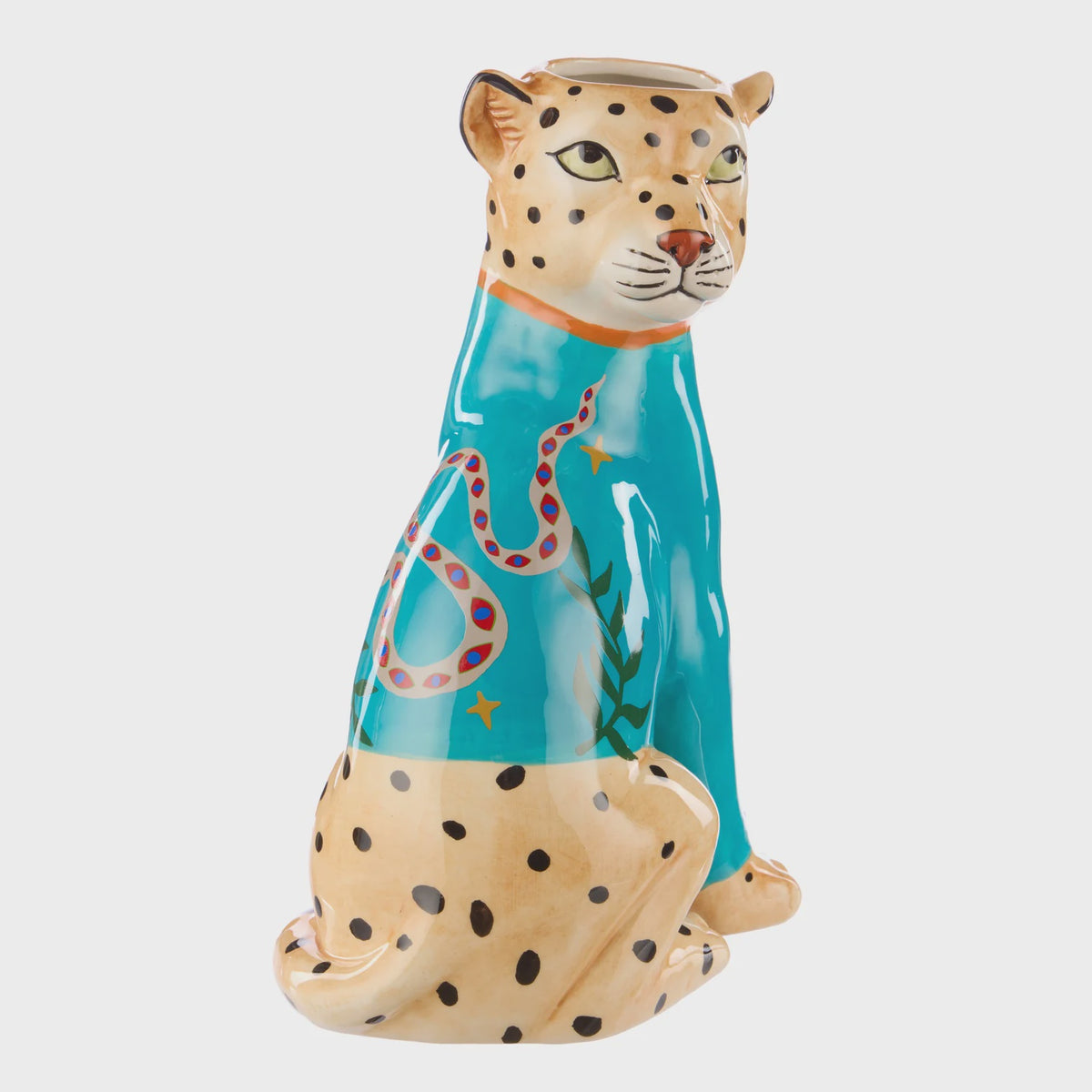 Emporium Pierson Leopard Planter Blue