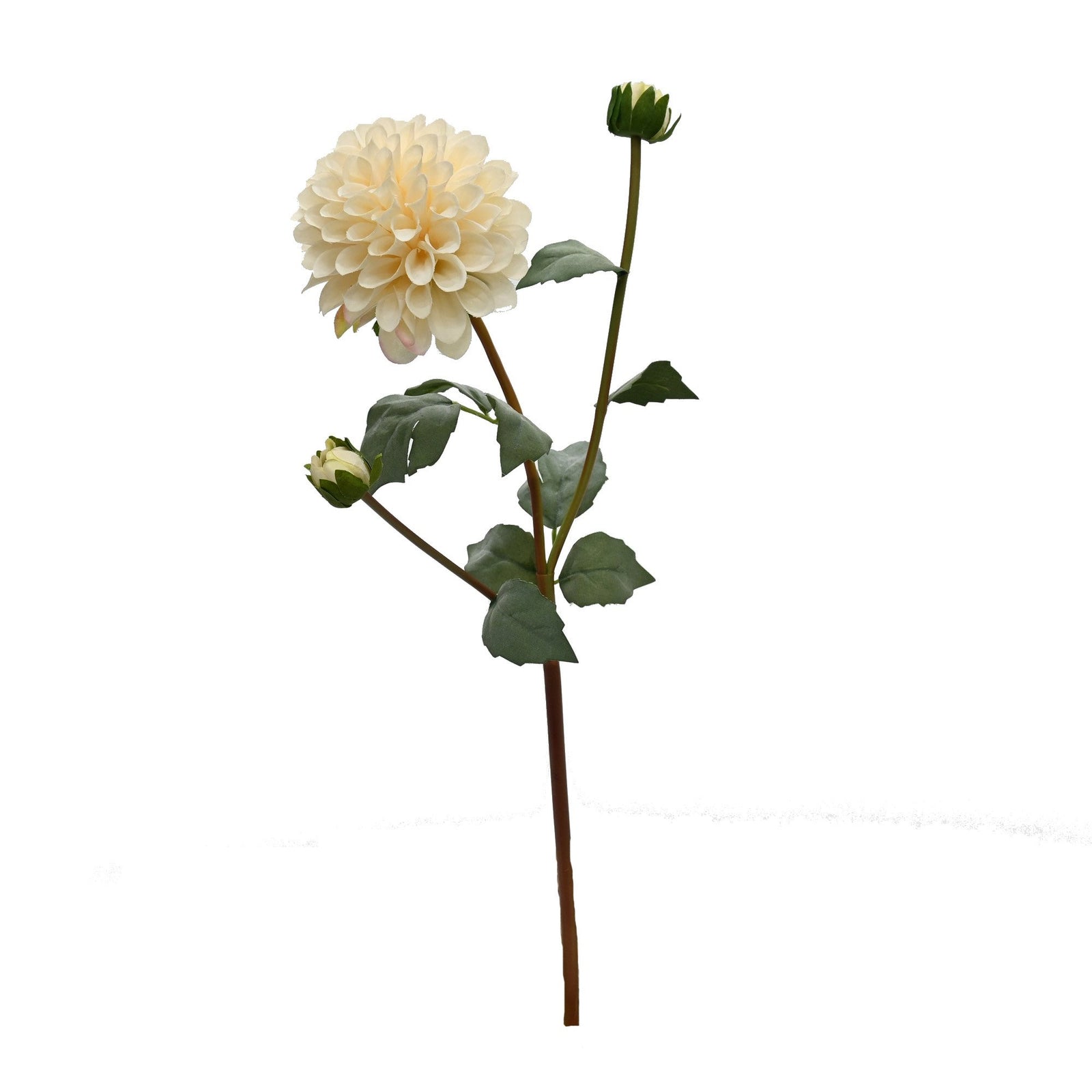 English Dahlia - Aged Cream Artificial flower stem