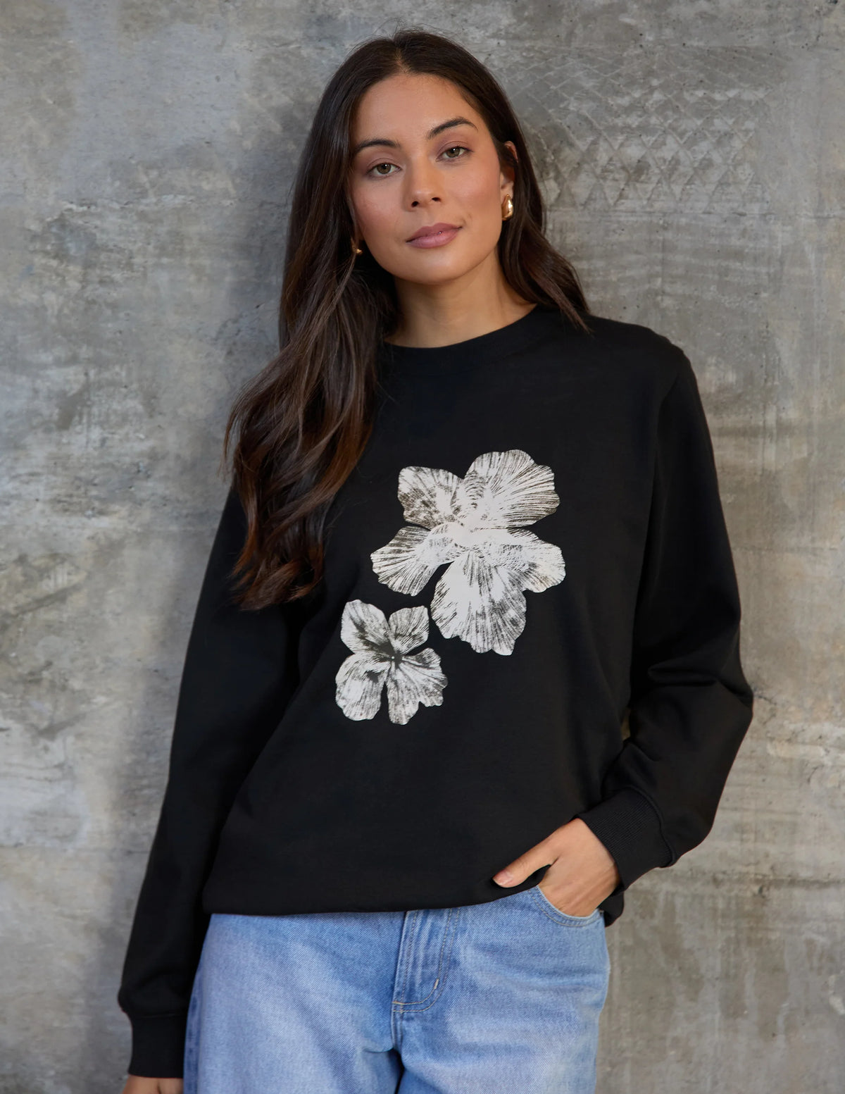 Stella+Gemma Essential Sweat Cocoa Blooms - Black