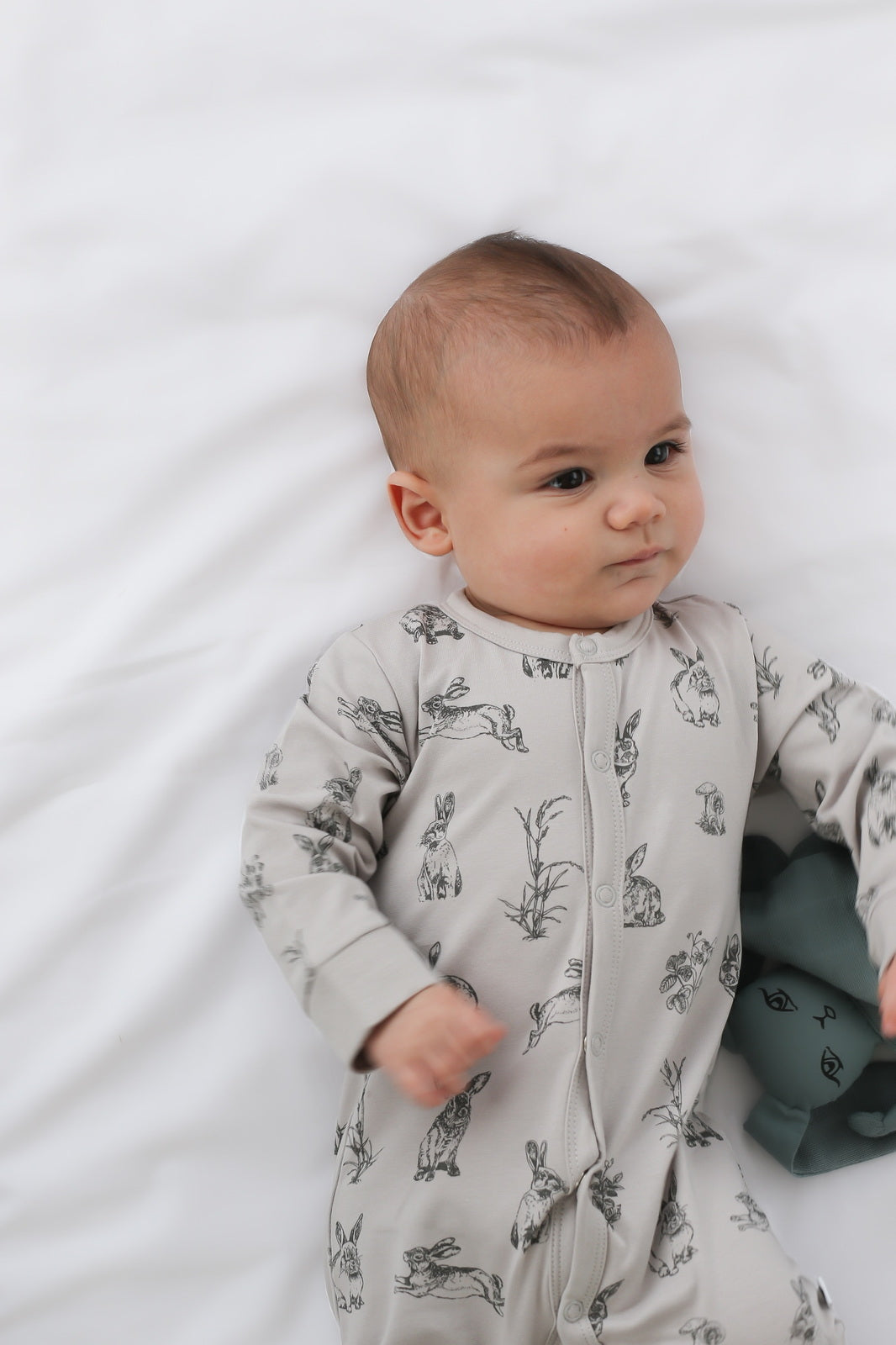 Burrow & Be Essentials Sleep Suit - Grey Burrowers