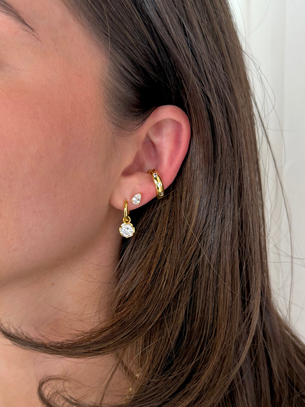 ZAFINO Esther Stud - Gold