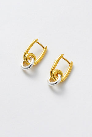 ZAFINO Evie Essential Earrings - Gold Silver 7352