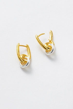ZAFINO Evie Essential Earrings - Gold Silver 7352