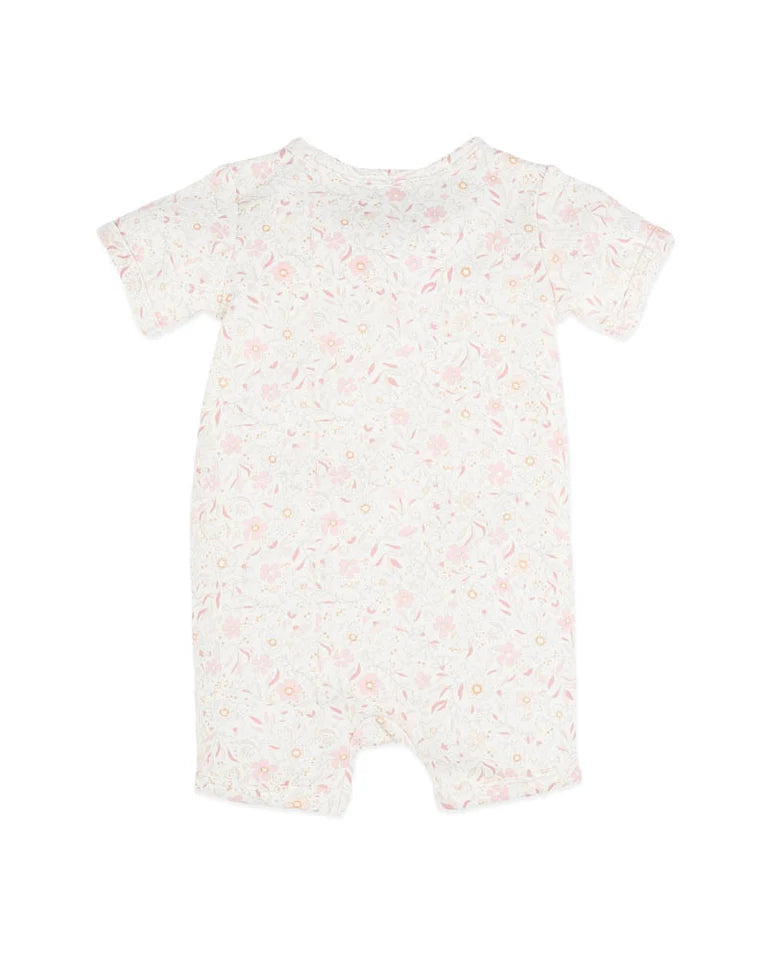 FAYE PRINT ORGANIC SS ZIPSUIT