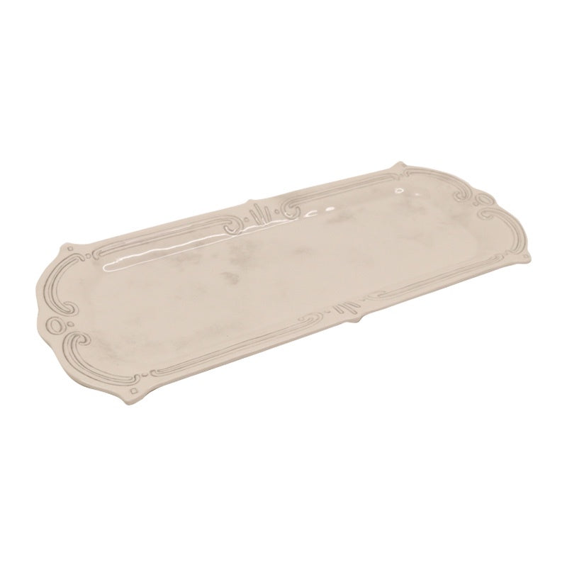 Melamine French Grey Rectangle Platter 45cm - Le Forge
