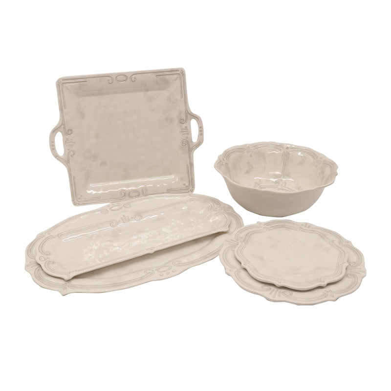 Melamine French Grey Servewear - Le Forge