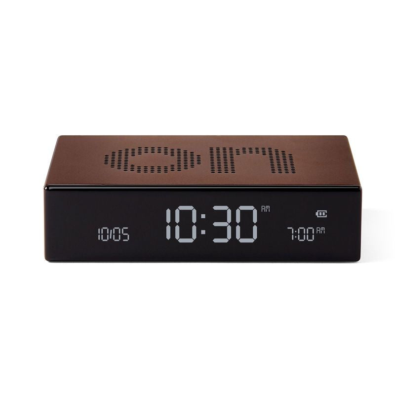 Lexon | Flip Premium | Reversible LCD Alarm Clock | Bronze