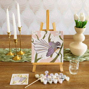 Adventure Collections Fantail 20x20cm Paint By Numbers Box for a paint by numbers kit with a New Zealand theme