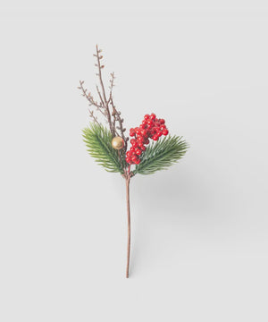 French Country Collections Festive Sprig Pick set of 4