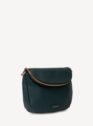 SABEN Fifi Crossbody - Hunter Green Leather Bag