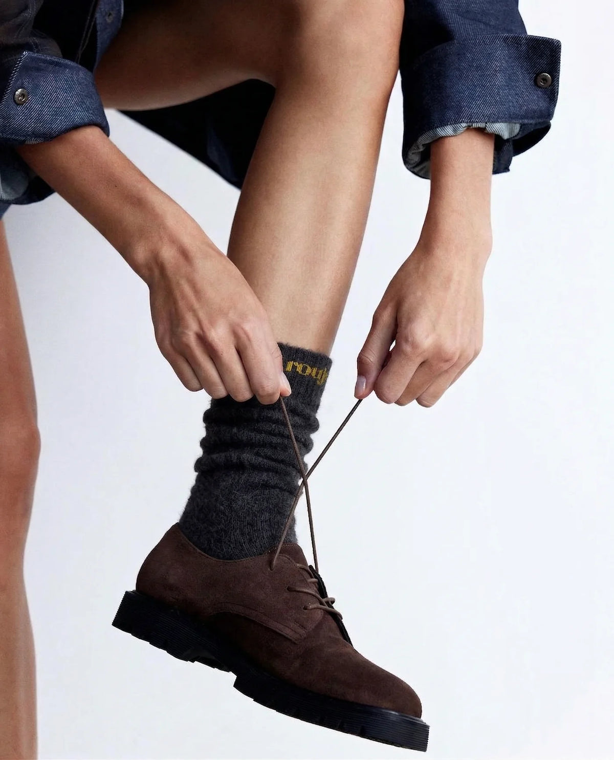 nooan Huka Possum Merino Socks - Peat