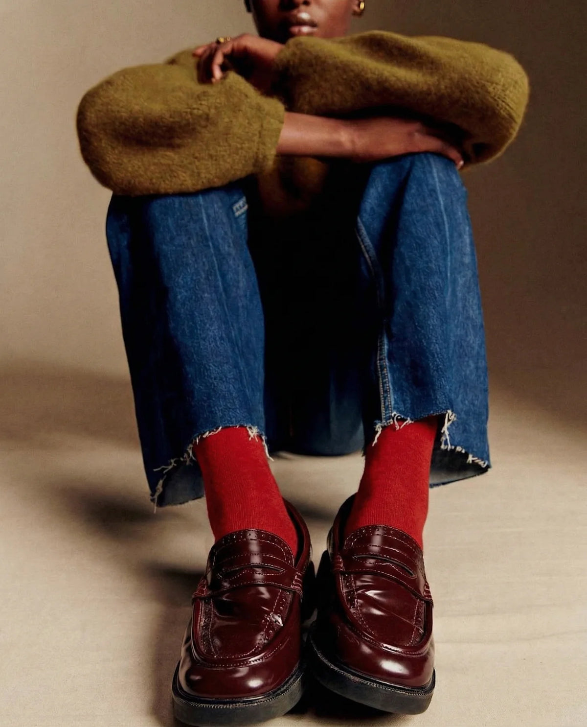 nooan Hamilton Possum Merino Wool Socks - Scarlet Red