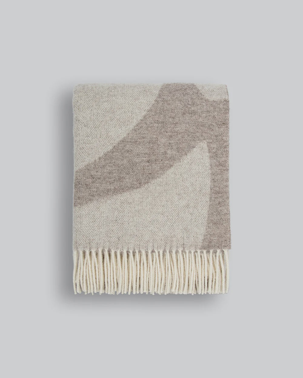 Furtex Baya Flagstone Wool Throw 140 x 200cm - Fawn