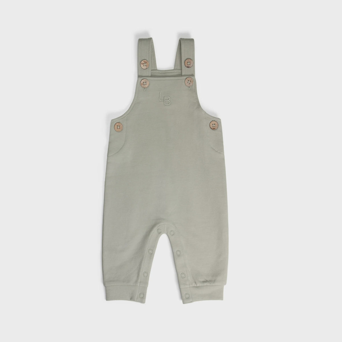 Dimples Fleece Overalls - Sage