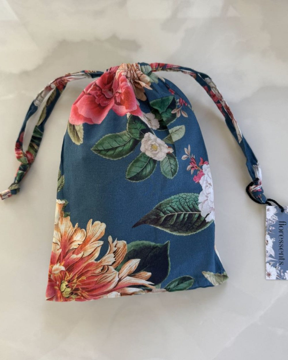 Blazing Daisy Fleur Kimono Robe Bluestone Floral Print