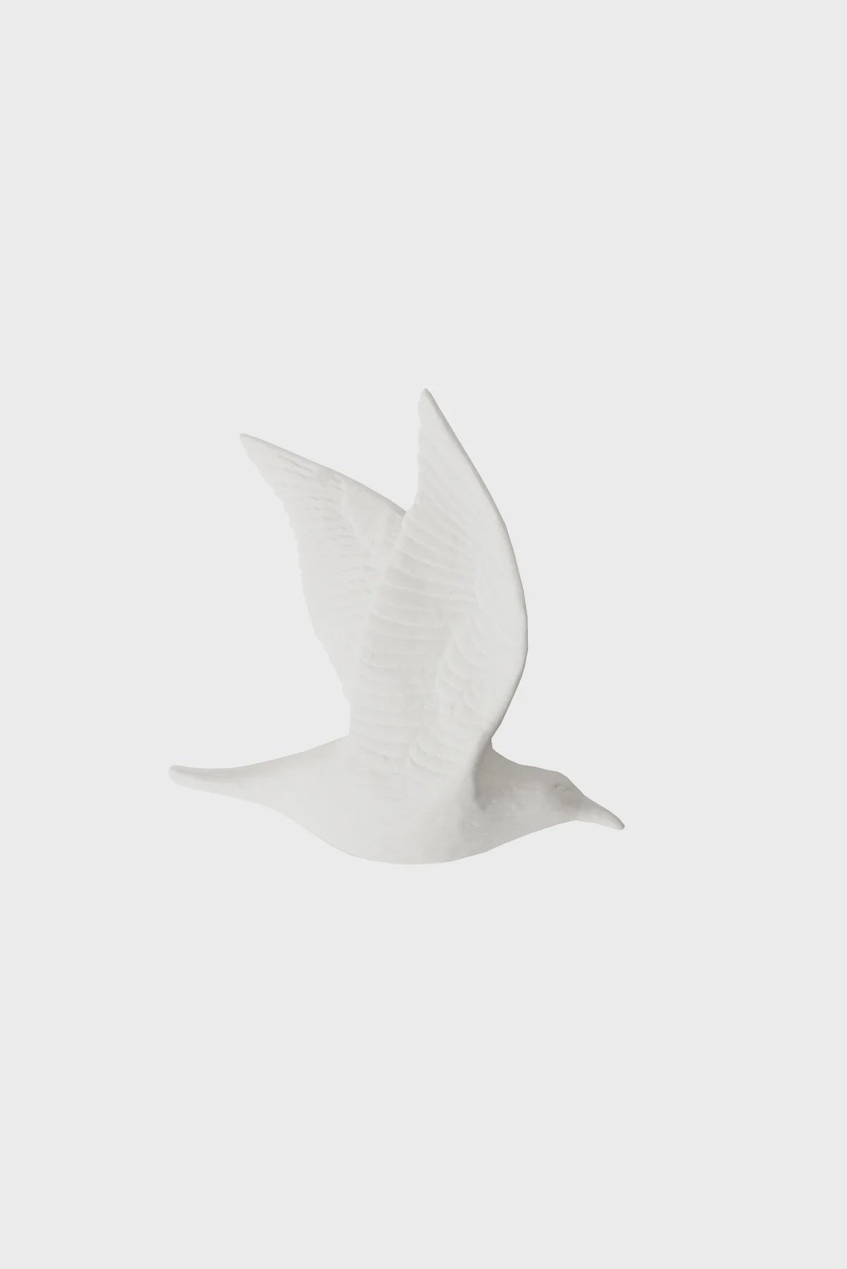 MAYTIME Flying Birds Double Closed - White ceramic flying bird figurine