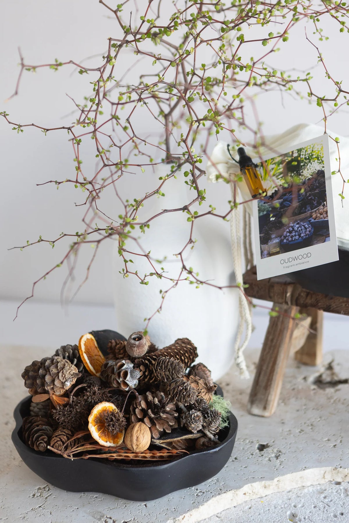 Studio Hart Wooden Teak Wave Bowl Black