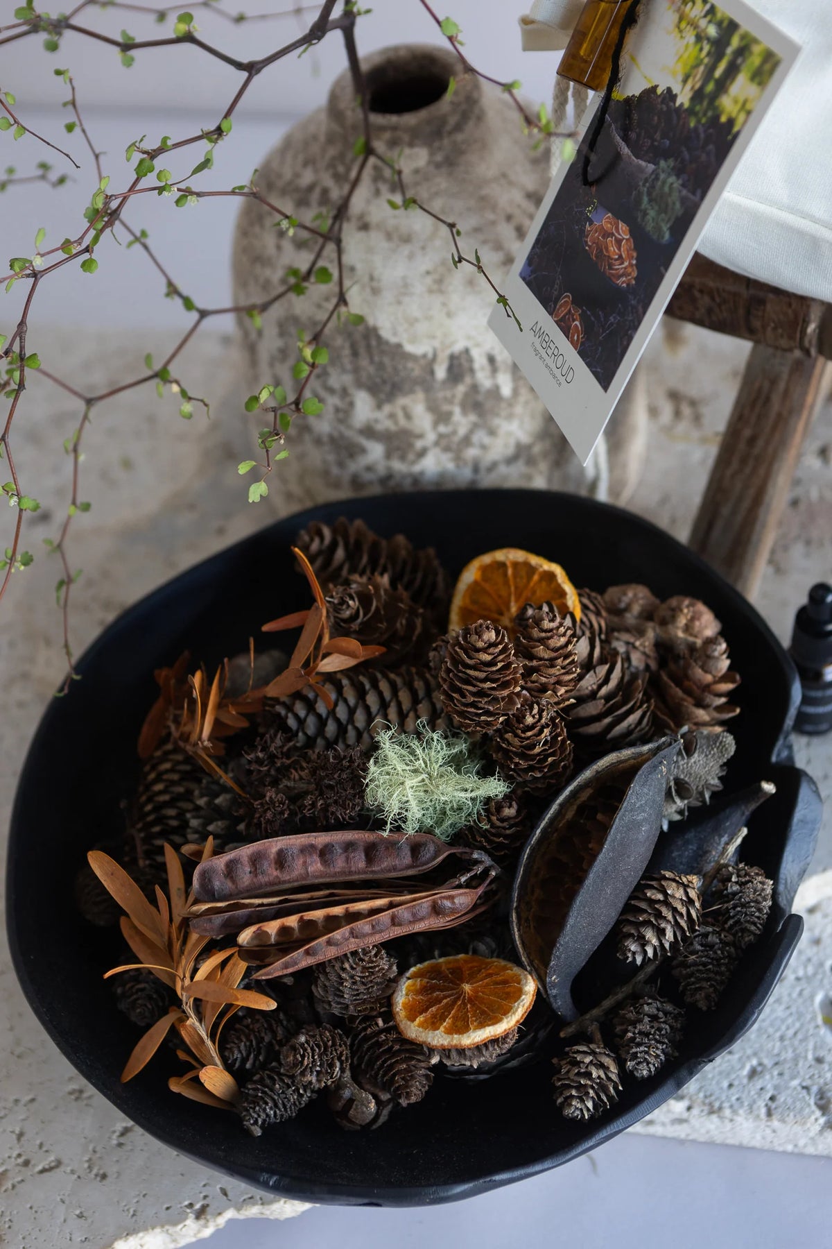 Studio Hart Teak Organic Bowl Wooden Black