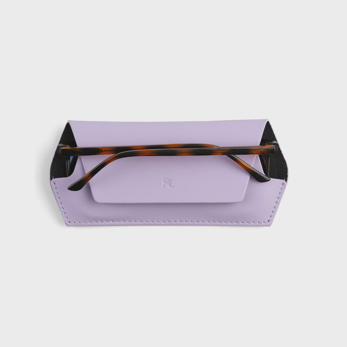 Lavender sunglasses case Fox and Leo glasses case - Lilac