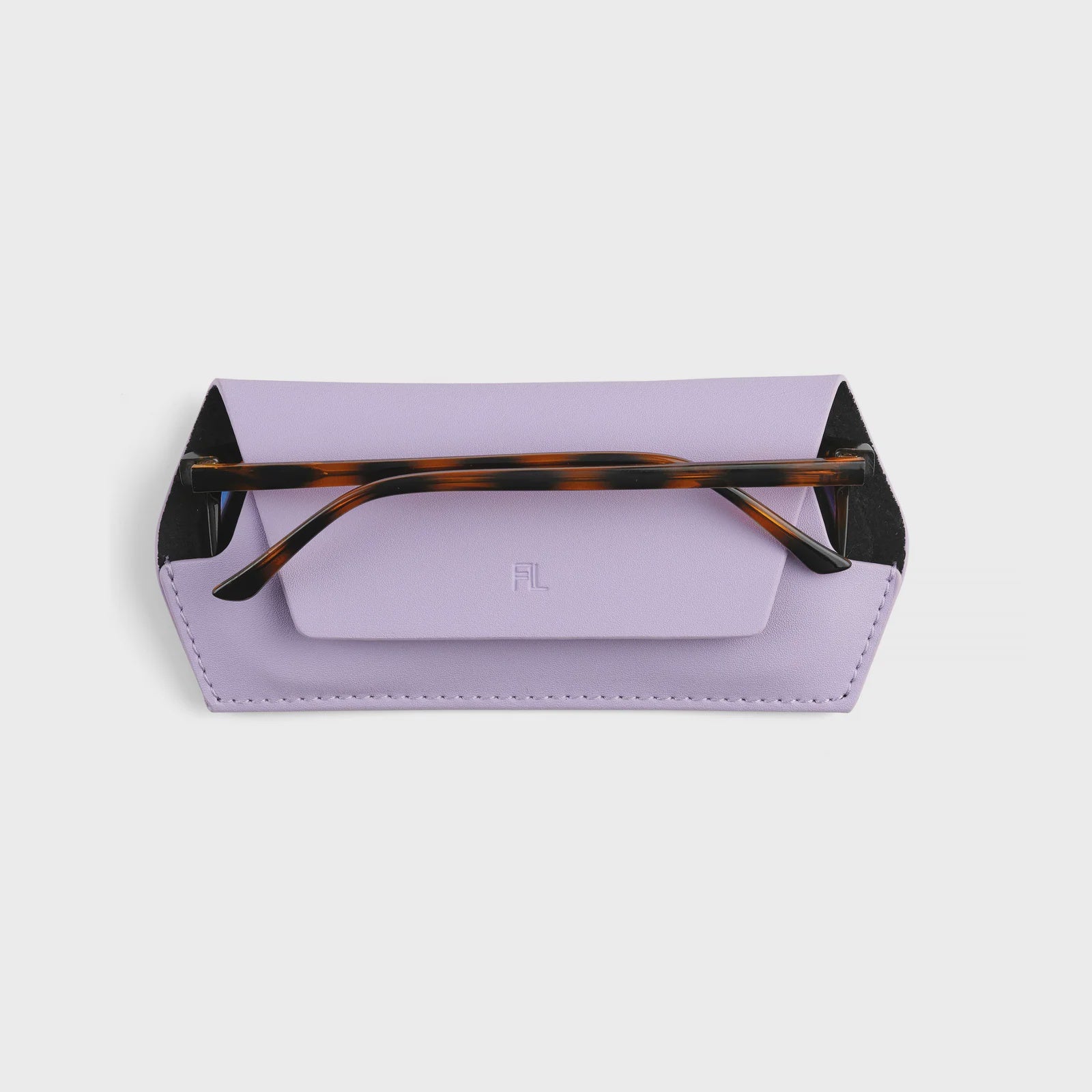 Lavender sunglasses case Fox and Leo glasses case - Lilac