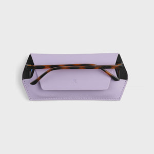 Lavender sunglasses case Fox and Leo glasses case - Lilac