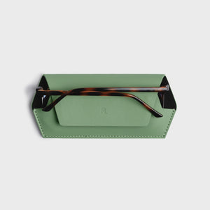 Fox and Leo glasses case - Sage Green