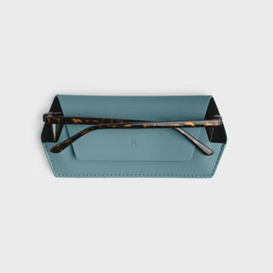 Fox and Leo glasses case - Teal Blue