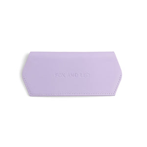 Fox and Leo glasses case - Lilac