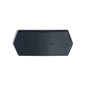 Fox and Leo glasses case - Navy