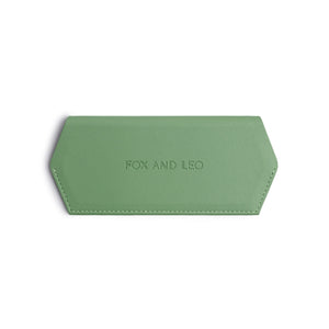 Fox and Leo glasses case - Sage Green
