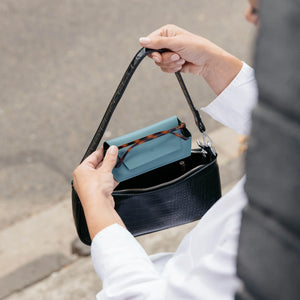 Fox and Leo glasses case - Teal Blue