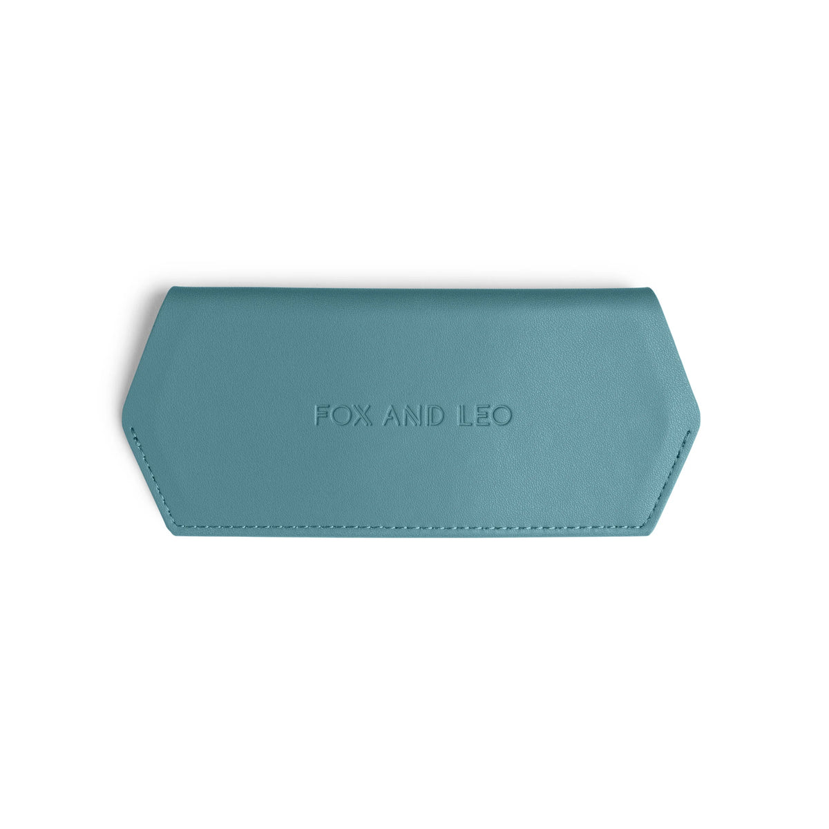 Fox and Leo glasses case - Teal Blue