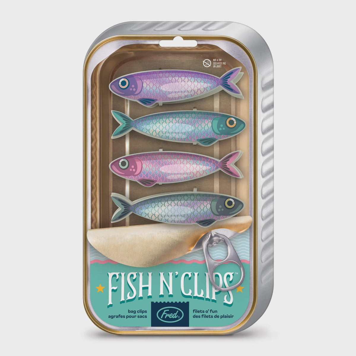 Fred Fish n Clips Bag Clips 4pcs Set