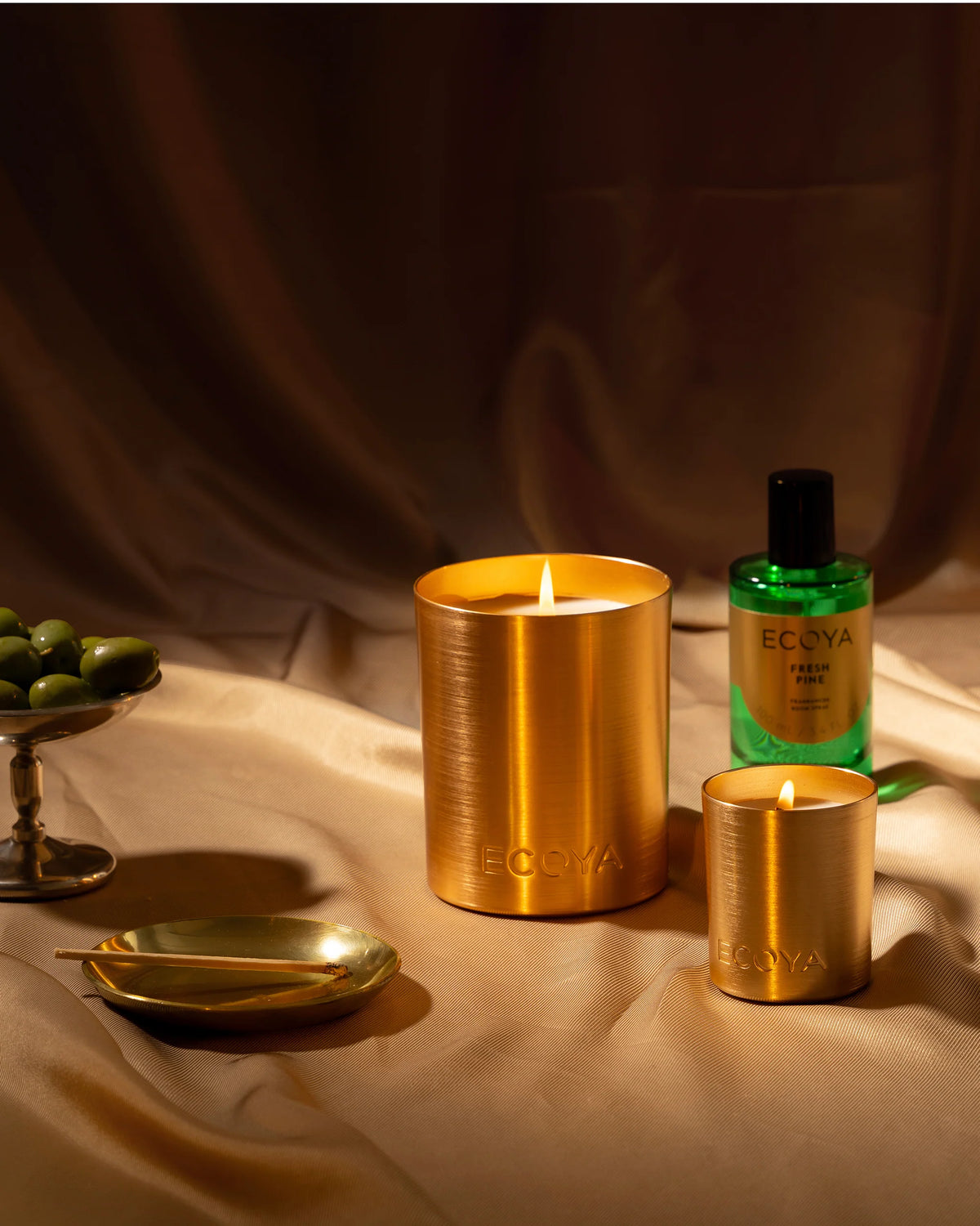 ECOYA Fresh Pine Mini Goldie Candle Holiday Collection 2025