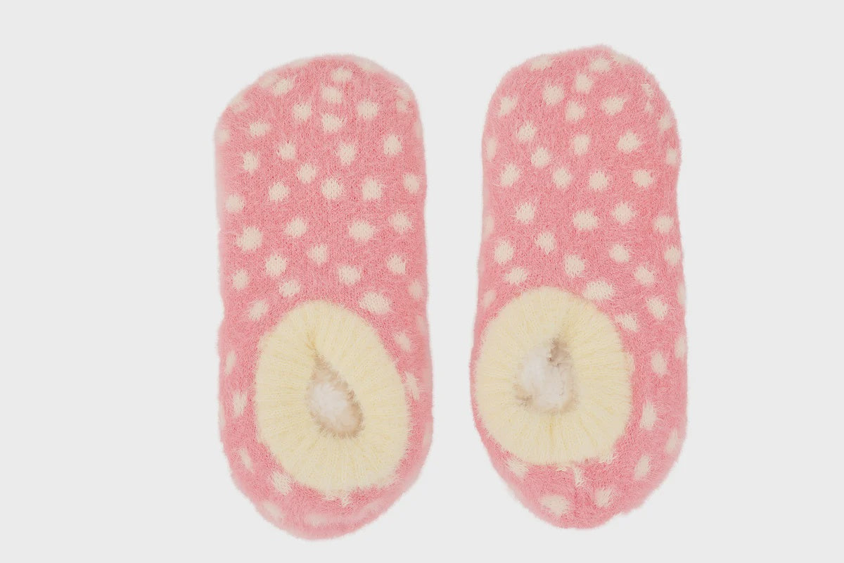 Fuzzy Booties - Meadow Blush Spot