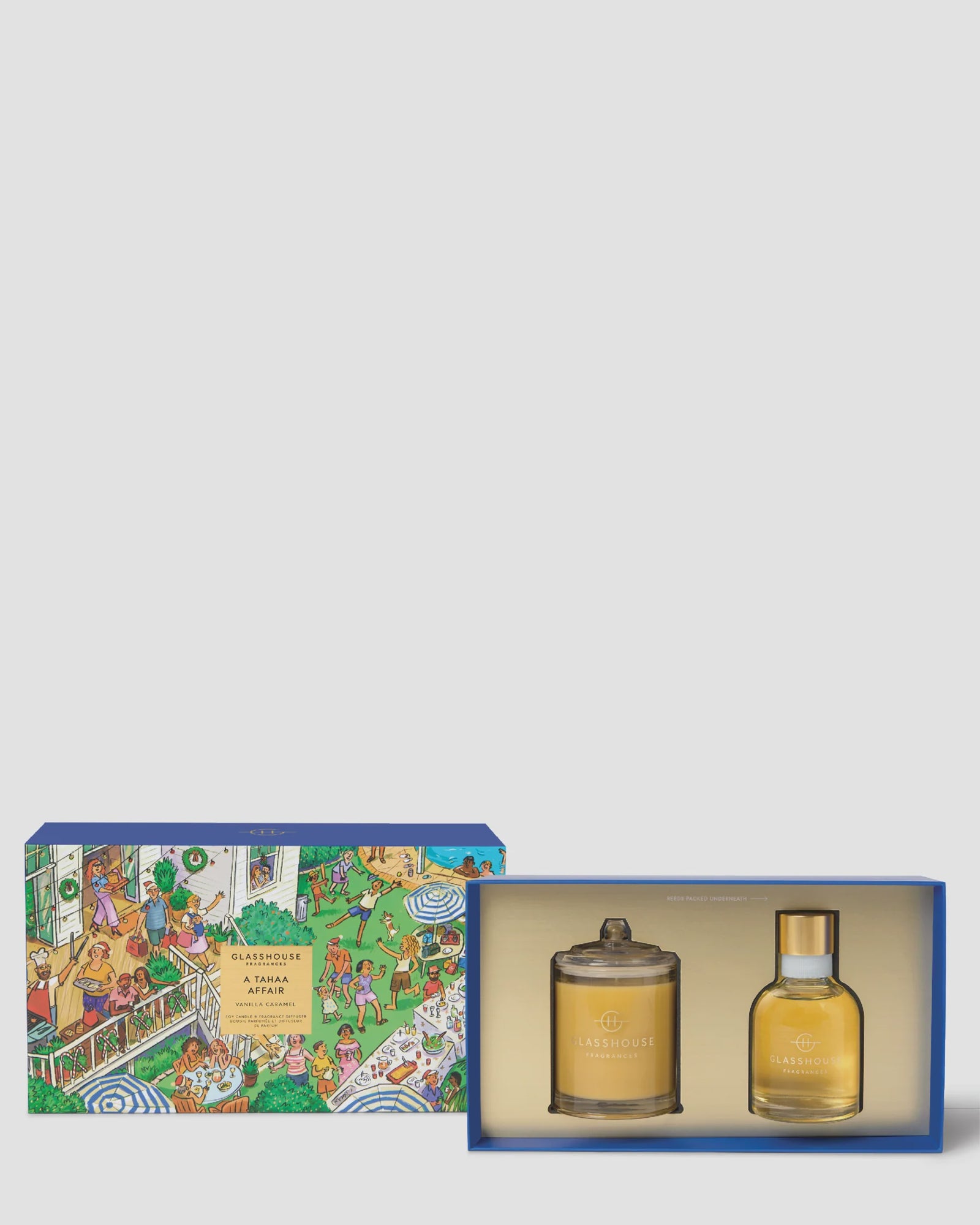 Glasshouse GF 200g Candle & 150ml Diffuser Gift Set - A Tahaa Affair - X26