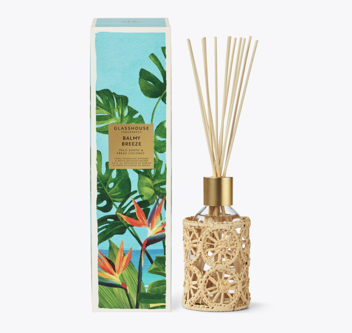 Glasshouse GF 250ml Diffuser - Balmy Breeze -2026 limited collection