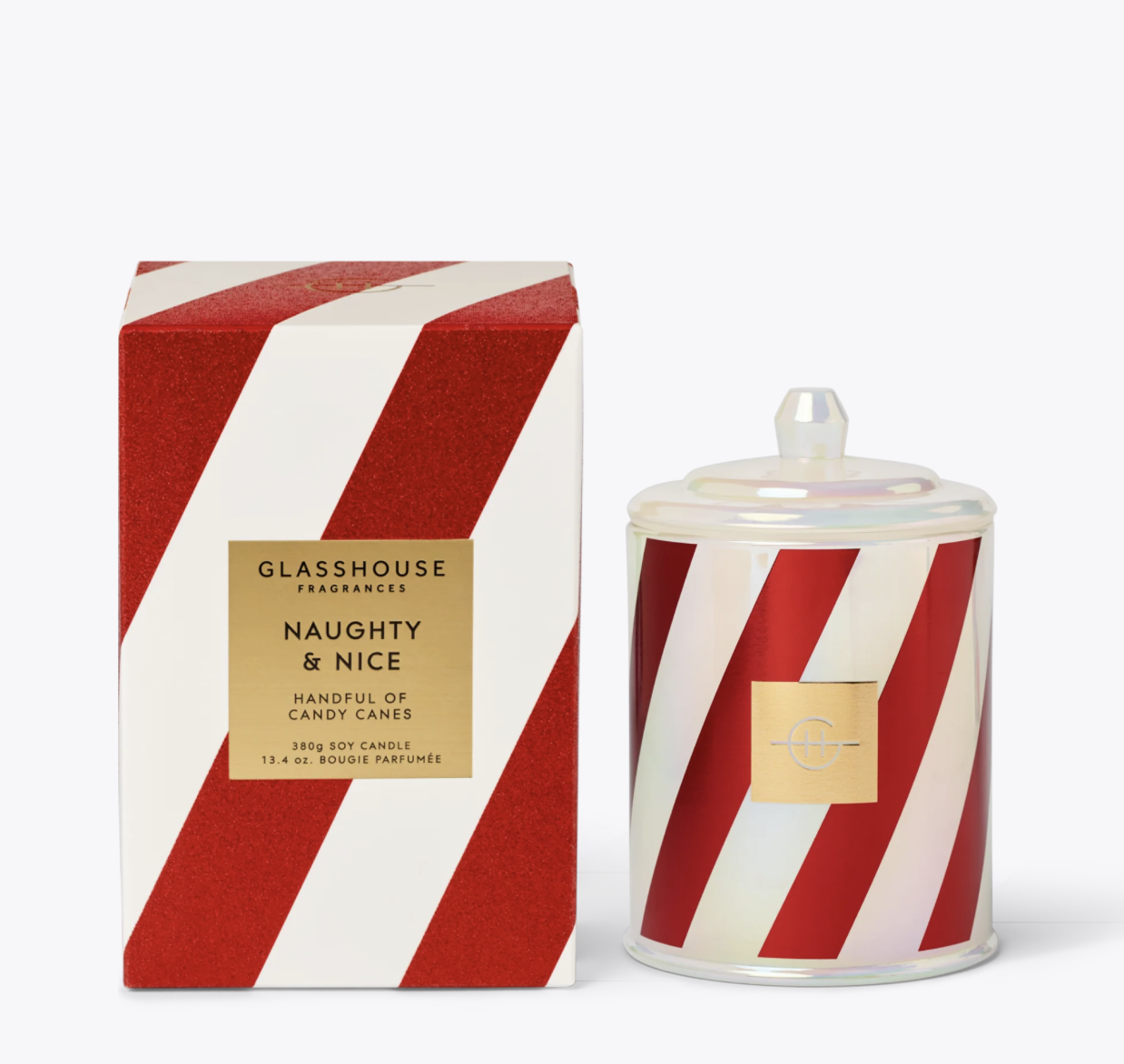 Glasshouse Christmas Candle 380g - Naughty & Nice