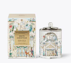 Glasshouse Christmas Candle 380g - White Christmas