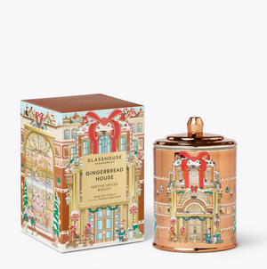 Glasshouse Fragrances Gingerbread House candle GF Christmas Candle 380g