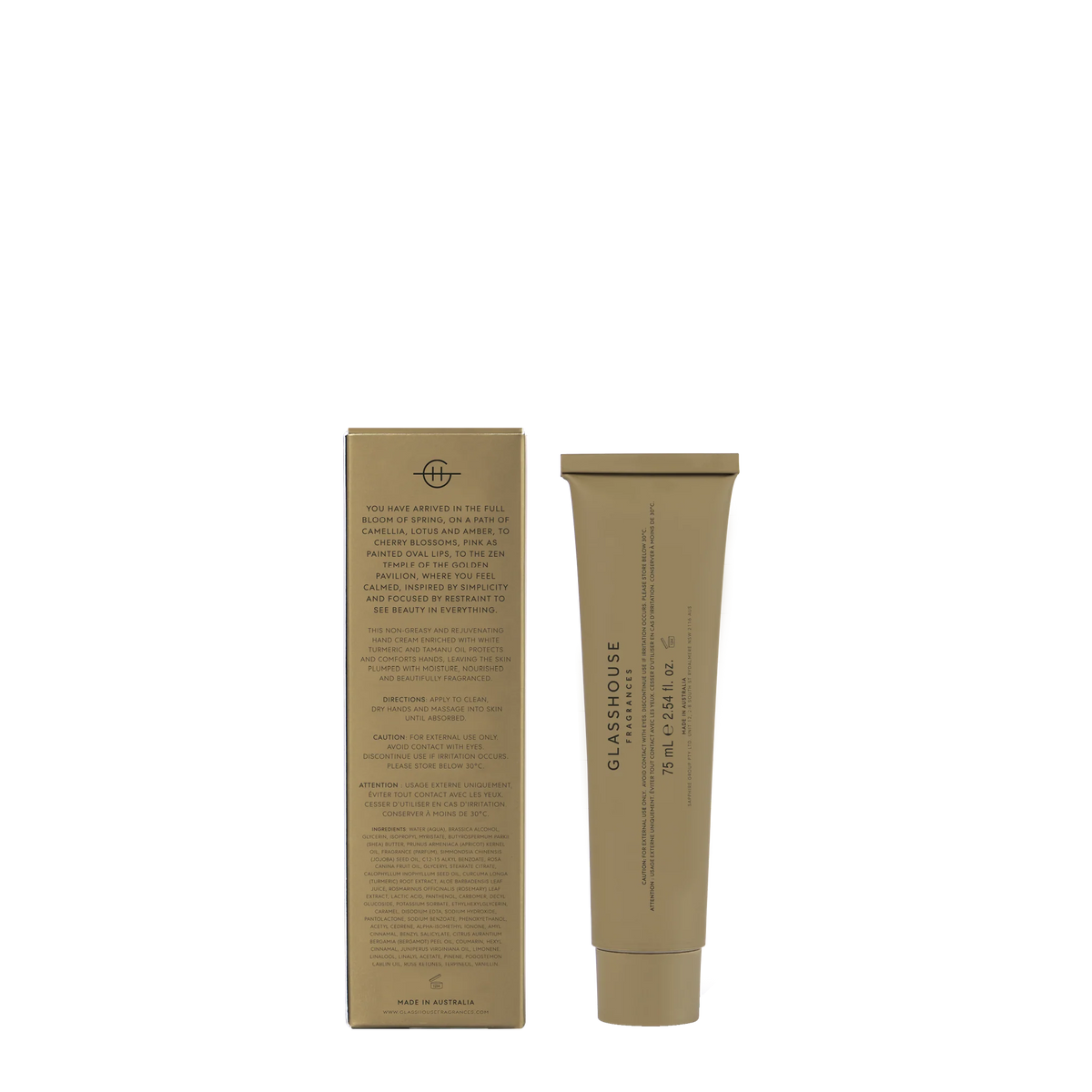 Glasshouse Fragrances GF 75ml Hand Cream - Kyoto In Bloom