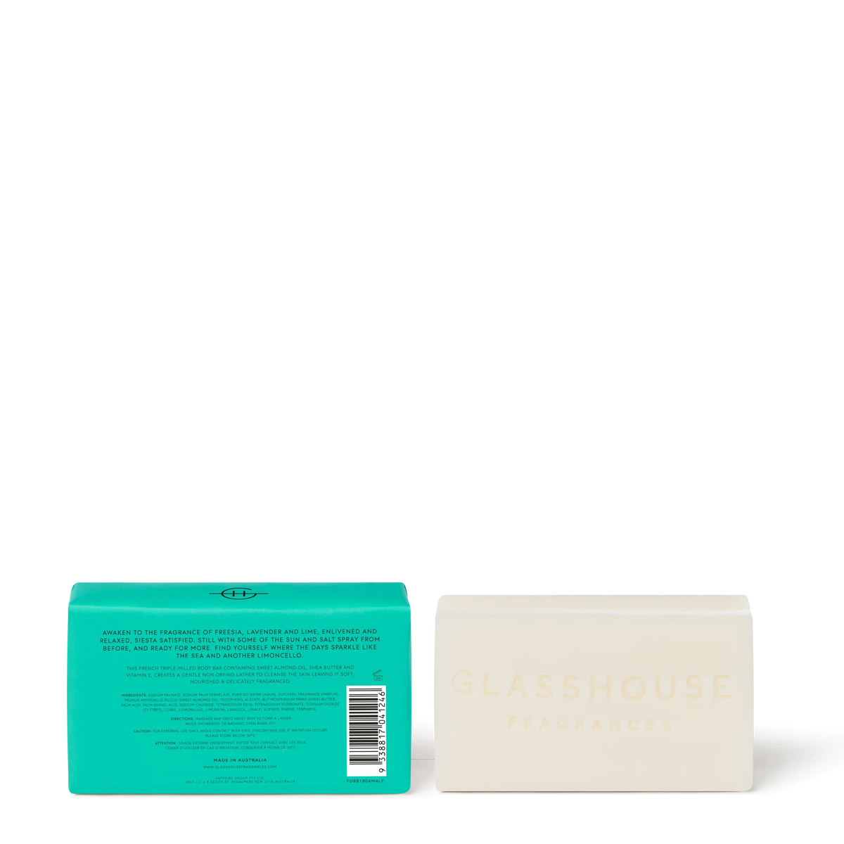 Glasshouse Fragrances soap bar Body Bar 180g - Lost in Amalfi