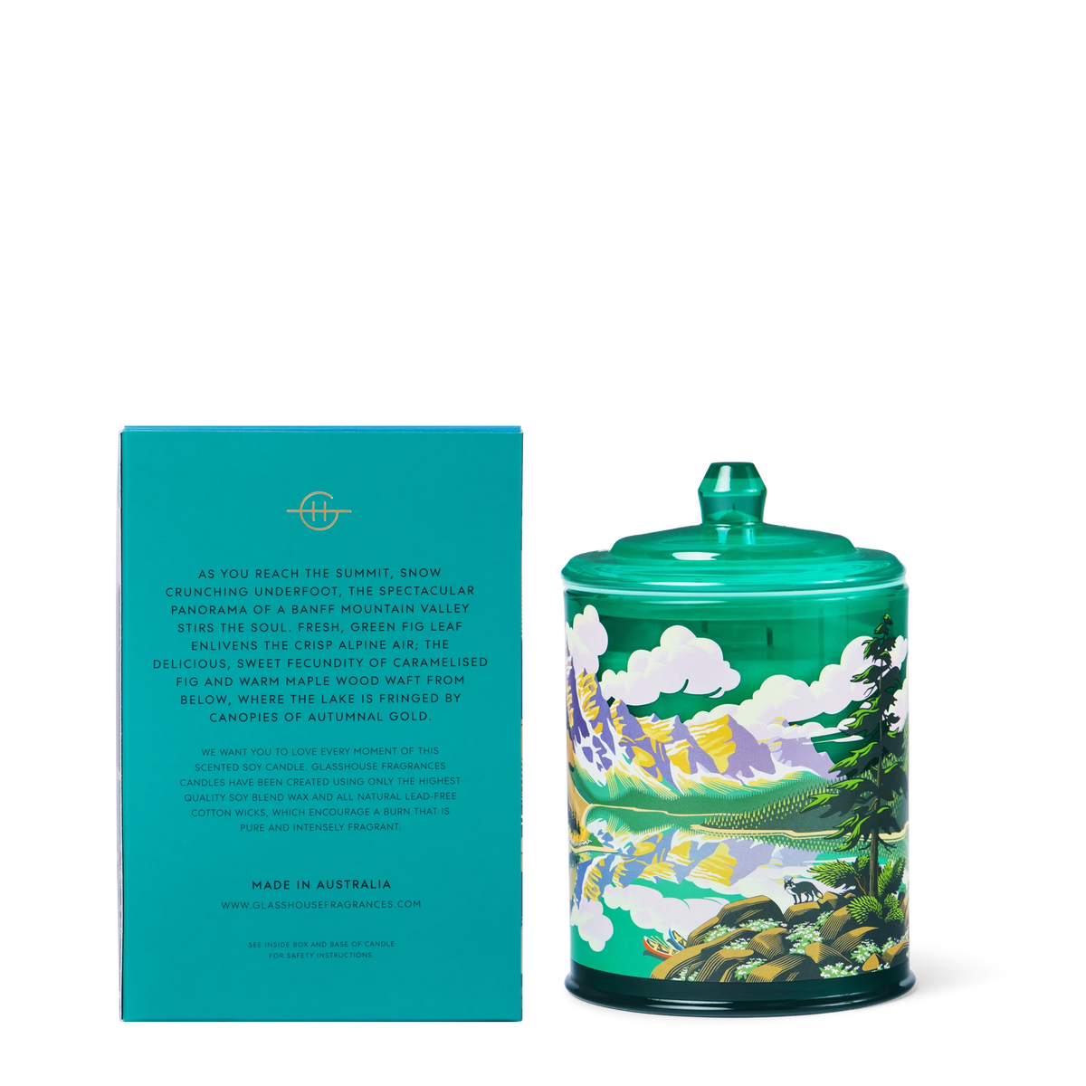Glasshouse 380g Candle - Breathtaking Banff Limited Edition Northern Peaks collection