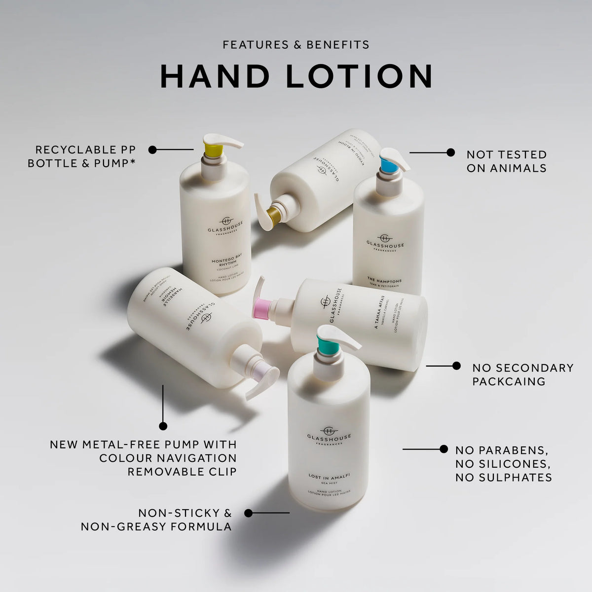 Glasshouse Fragrances GF 450ml Hand Lotion - Marseille Memoir