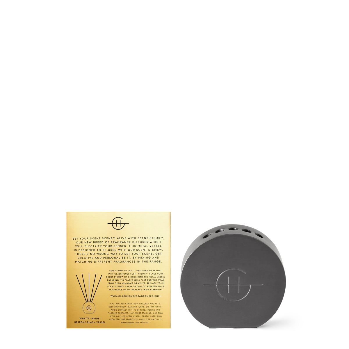 Glasshouse Scent Scene Vessel - Black