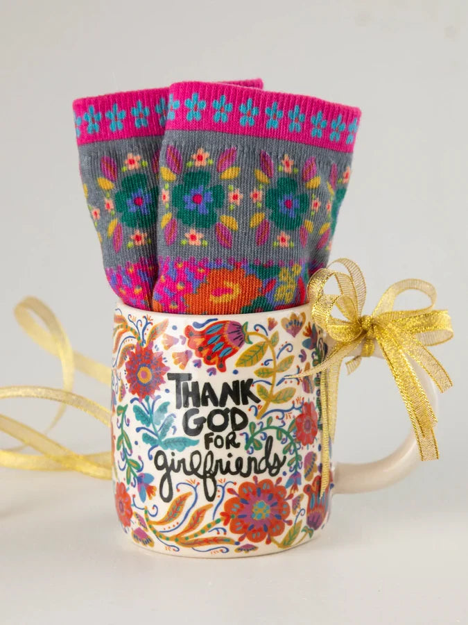 Natural life Mug & Socks Set - Girlfriends