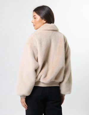 Stella+Gemma Bomber Gigi Jacket - Cloud Cream size 14