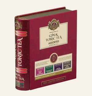 Gin & Tonic Tea- Red Limited Edition - 32 Enveloped Tea Bags - 4 Flavours