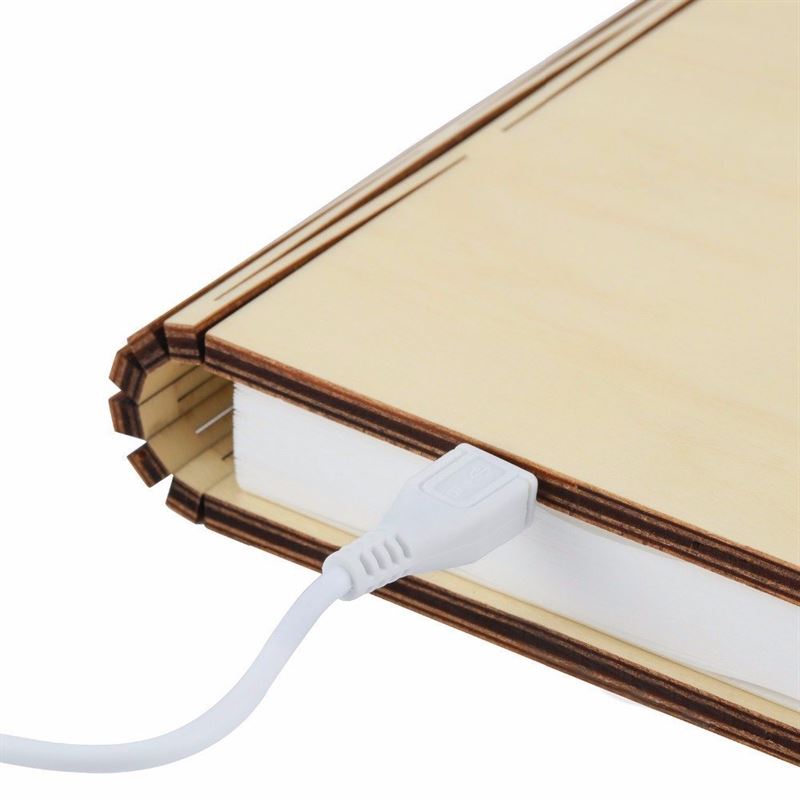 Gingko - Maple - Large Smart LED Booklight Wooden book